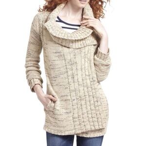 Anthropologie Yellow‎ Bird Chunky Cardigan Sweater Size XS